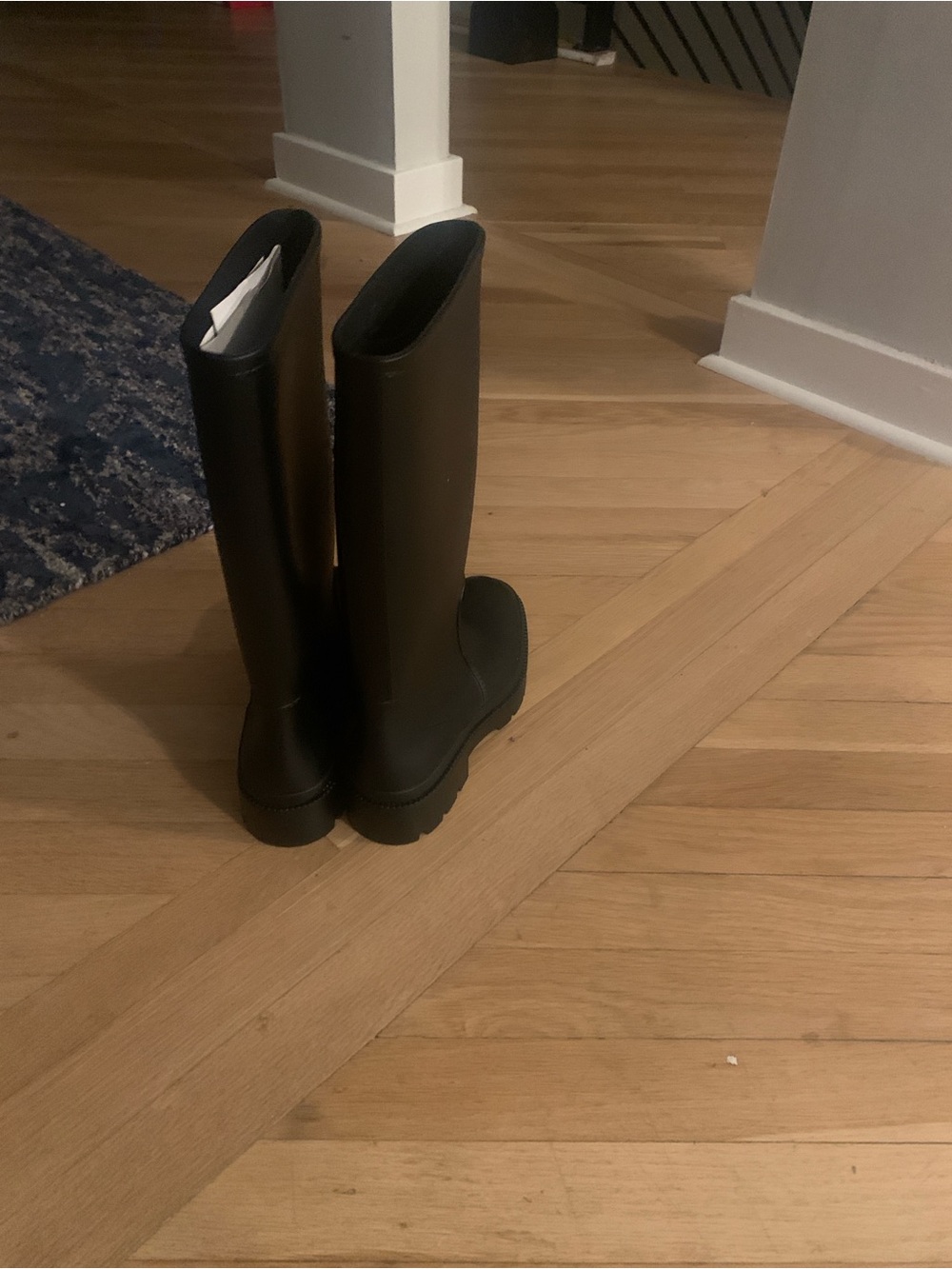 Jeffrey Campbell Black Tall Rain Boots